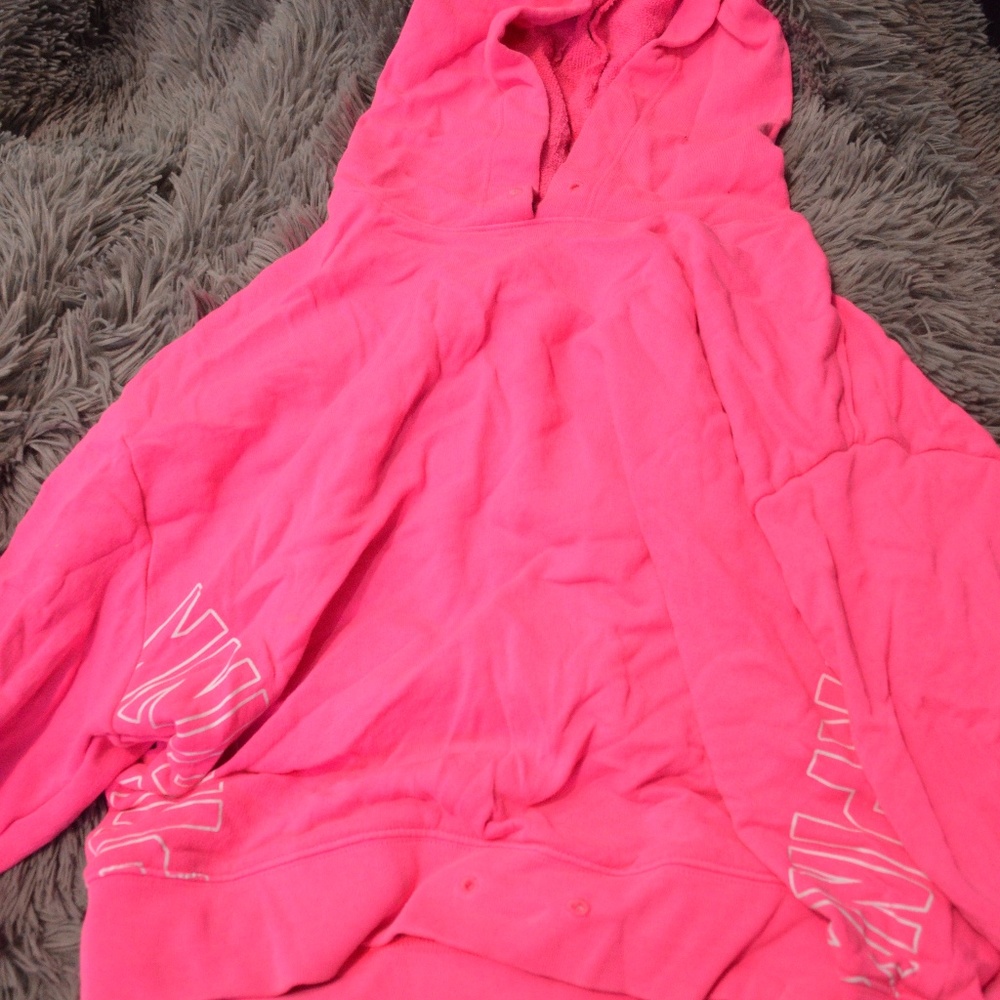 PINK Crop Hoodie